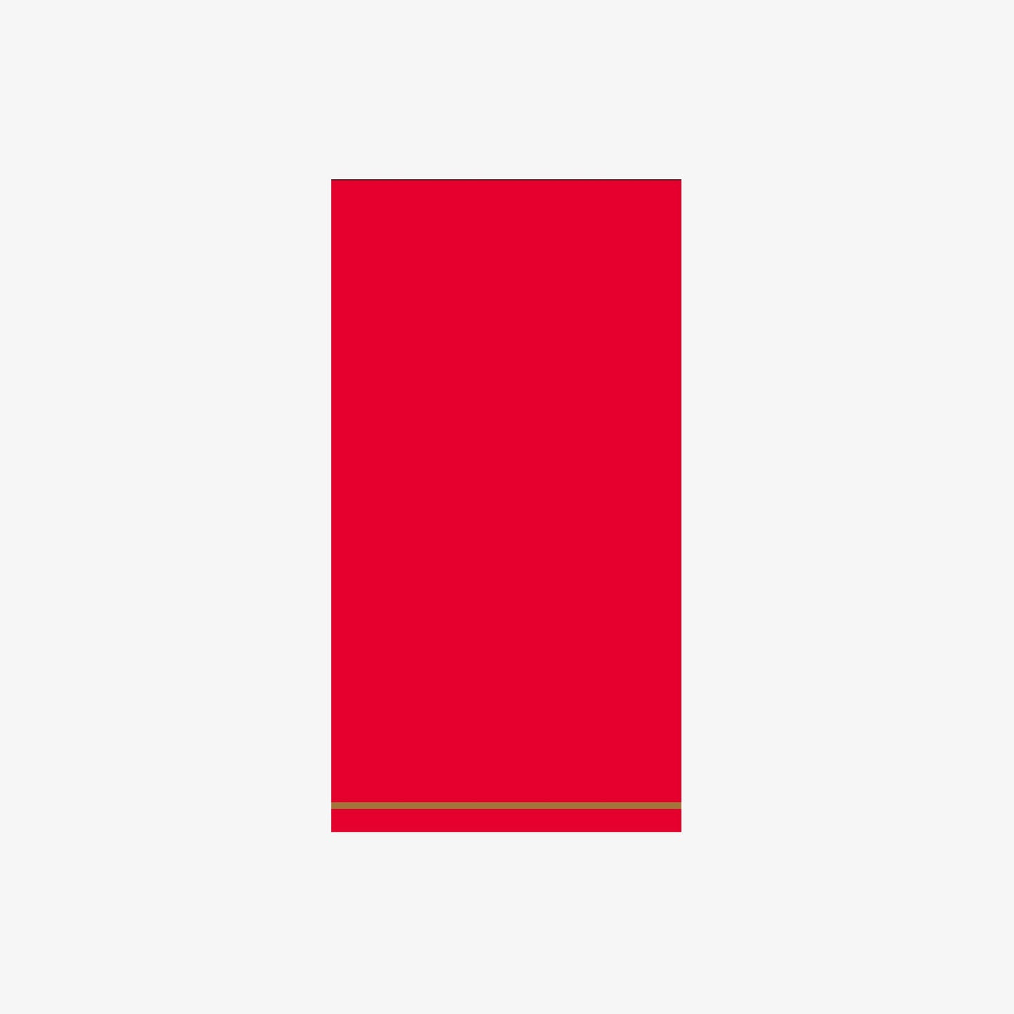 Red with Gold Stripe Guest Paper Napkins