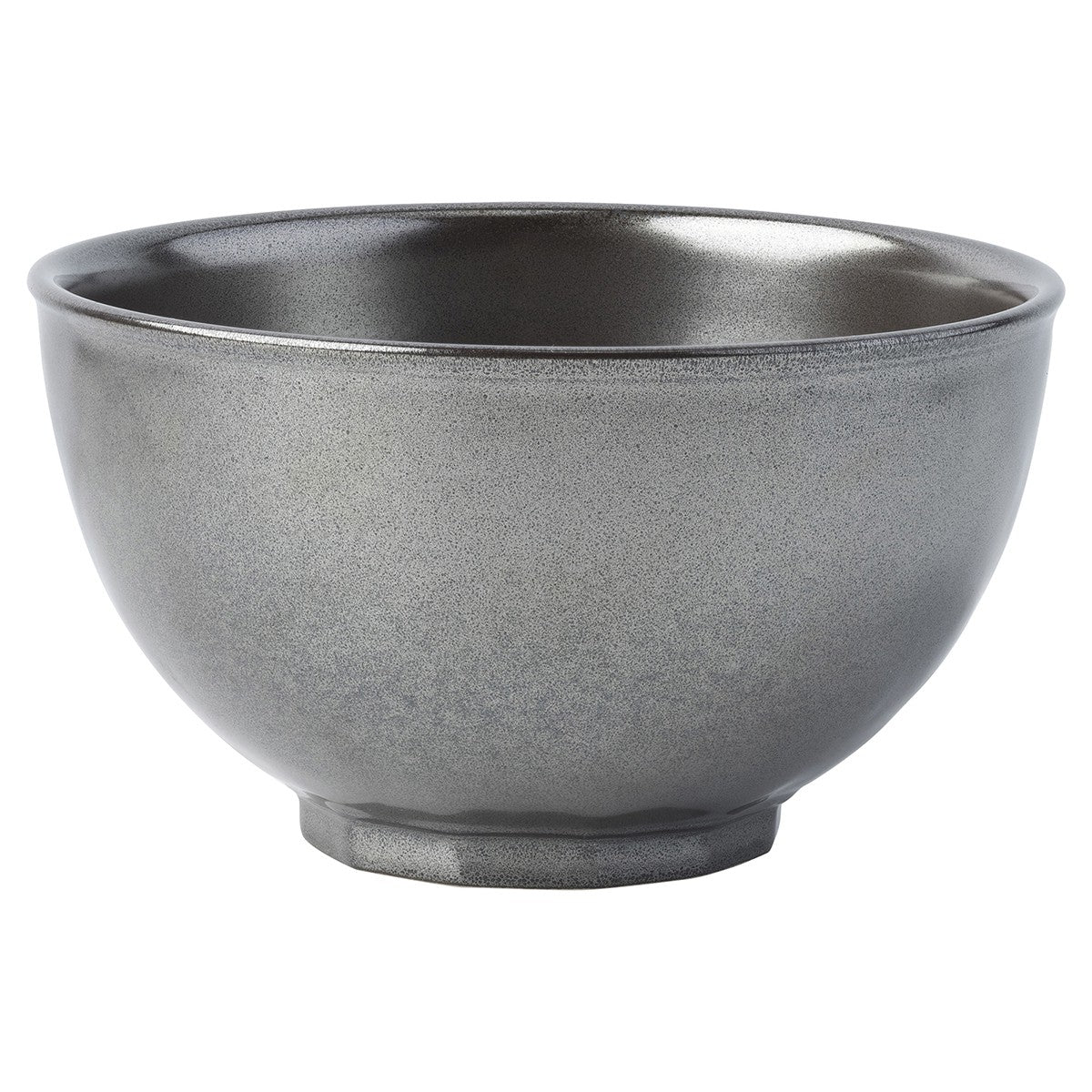 Pewter Stoneware Cereal/Ice Cream Bowl
