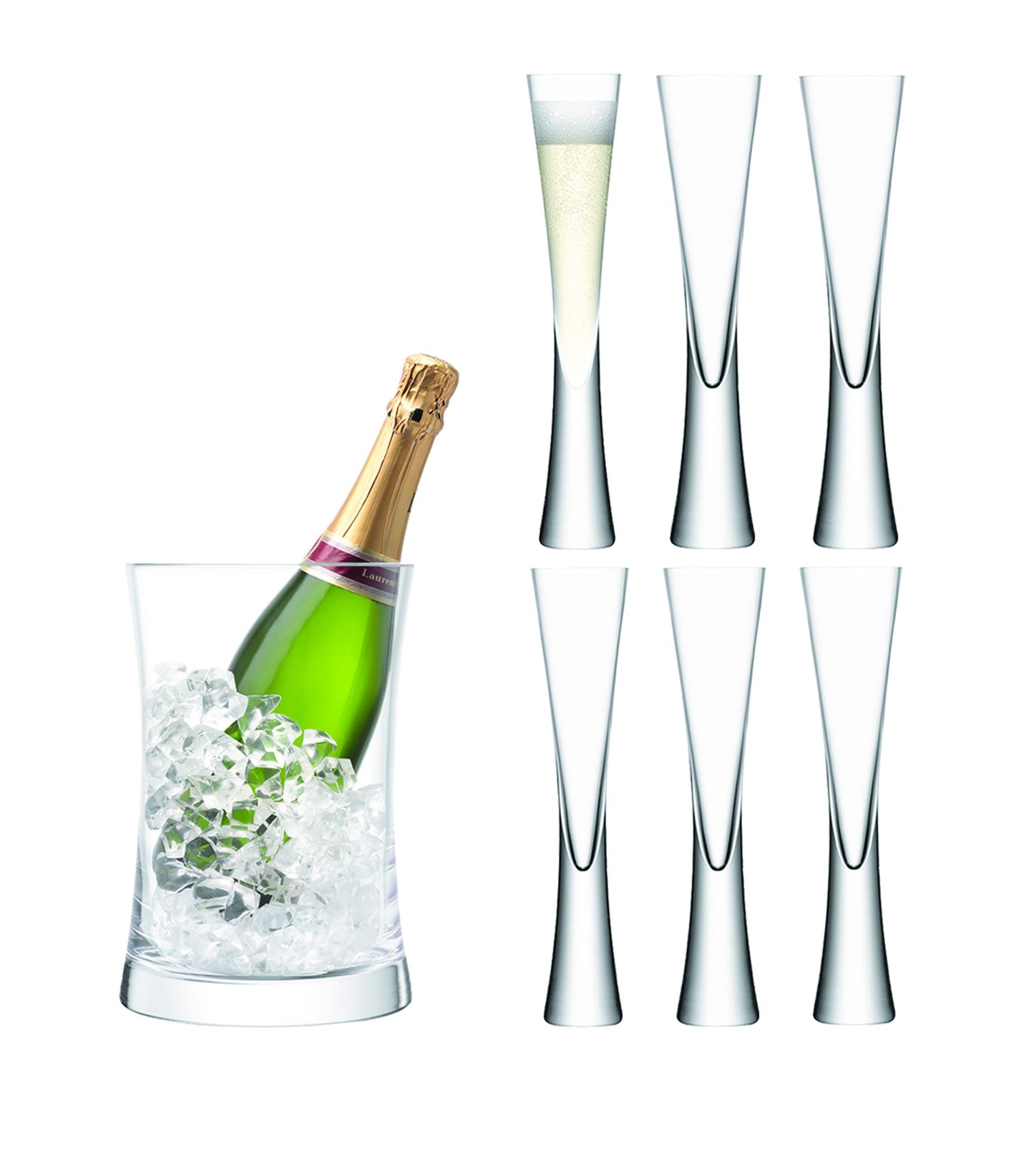 Moya Champagne Serving Set Clear