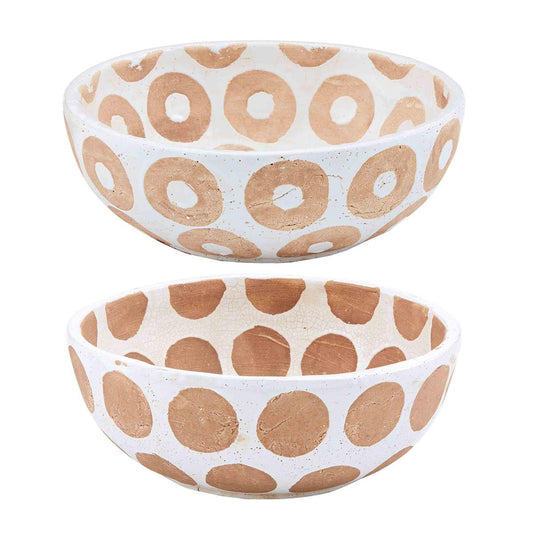 Small White Dot Bowl