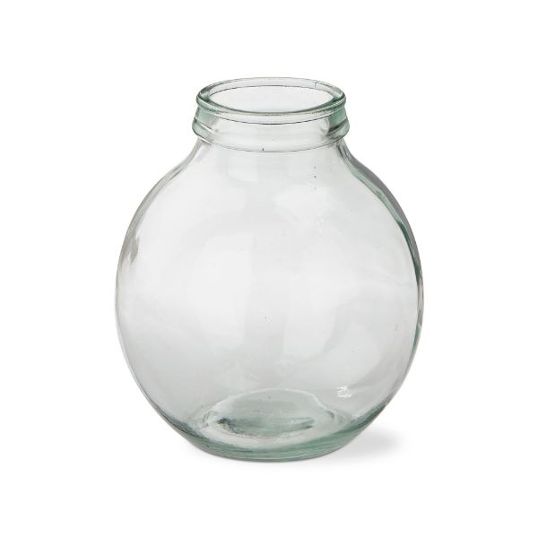 Recycled Glass Jar Vase Small - Clear