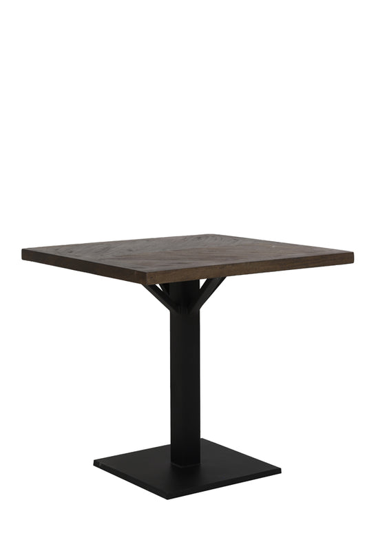 Chisa Bistro Table Wood+Black