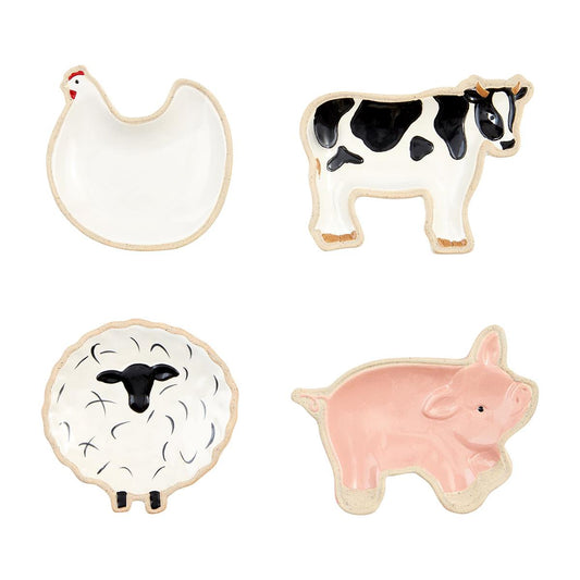 Farm Animal Tidbit Dish Cow