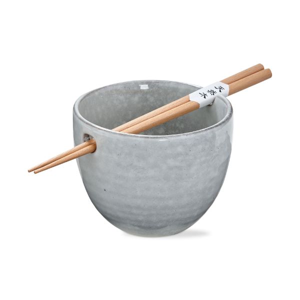 Stinson Ramen Bowl Set of 2 - Light Gray
