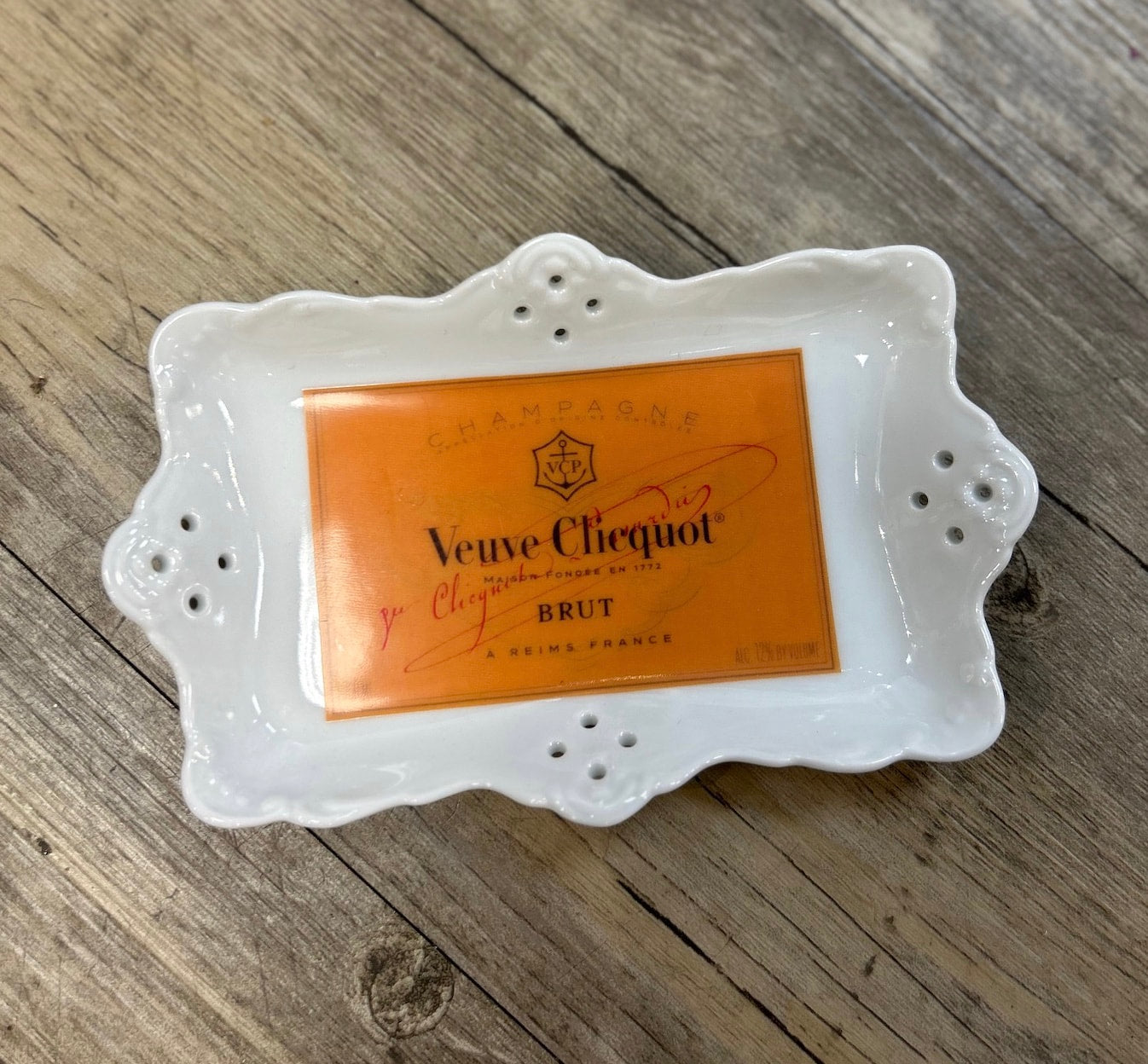 Orange Veuve Trinket Tray