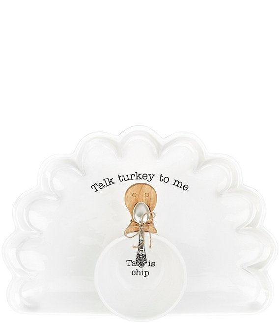 Turkey Chip and Dip Bowl Set