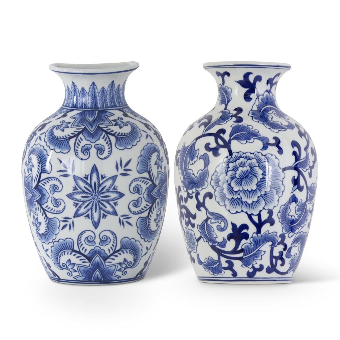 Porcelain Blue & White Chinoiserie Wall Vase
