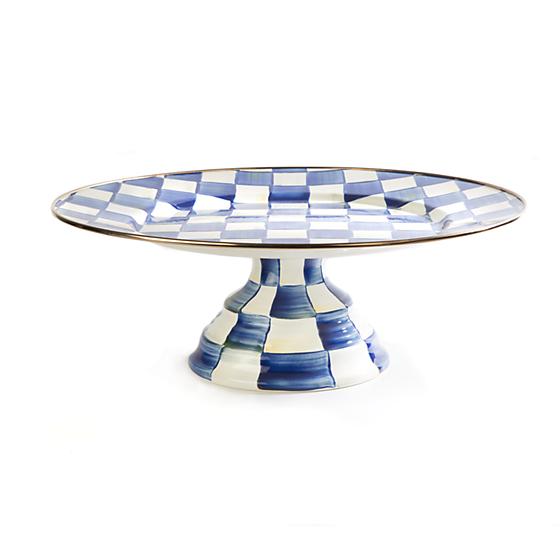 Royal Check Large Pedestal Platter