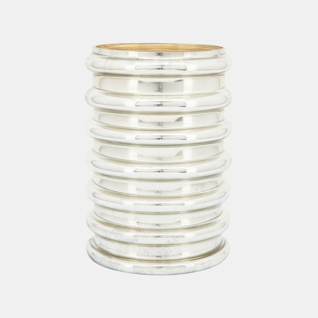 Champagne Glass, 9"H, Scallop Vase, Champagne