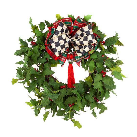 Holly Tassel Wreath