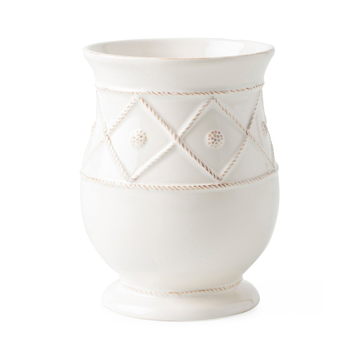 Berry & Thread Utensil Holder - Whitewash