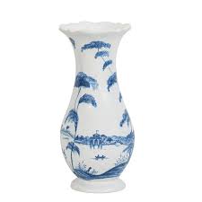 Country Estate 9" Vase - Delft Blue