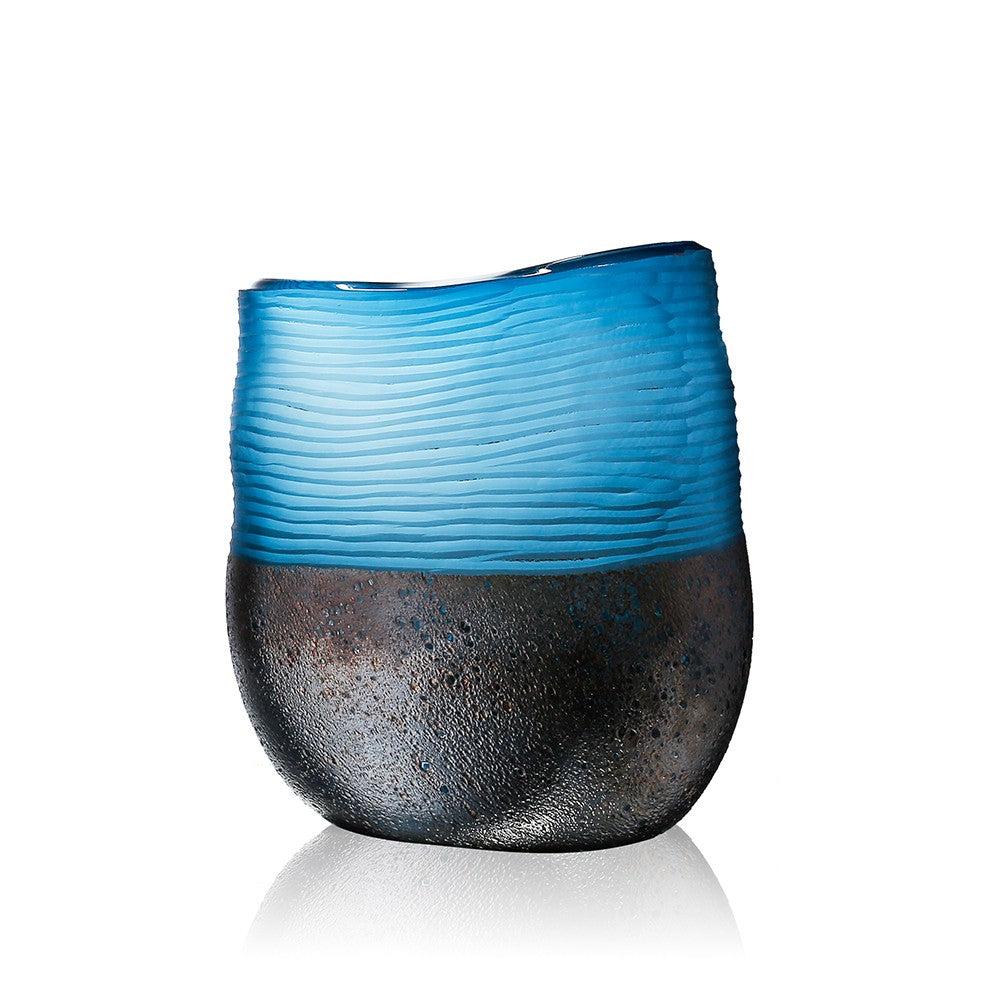 Black & Teal Vase