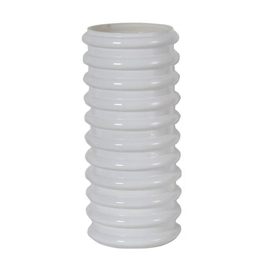 White Scallop Vase
