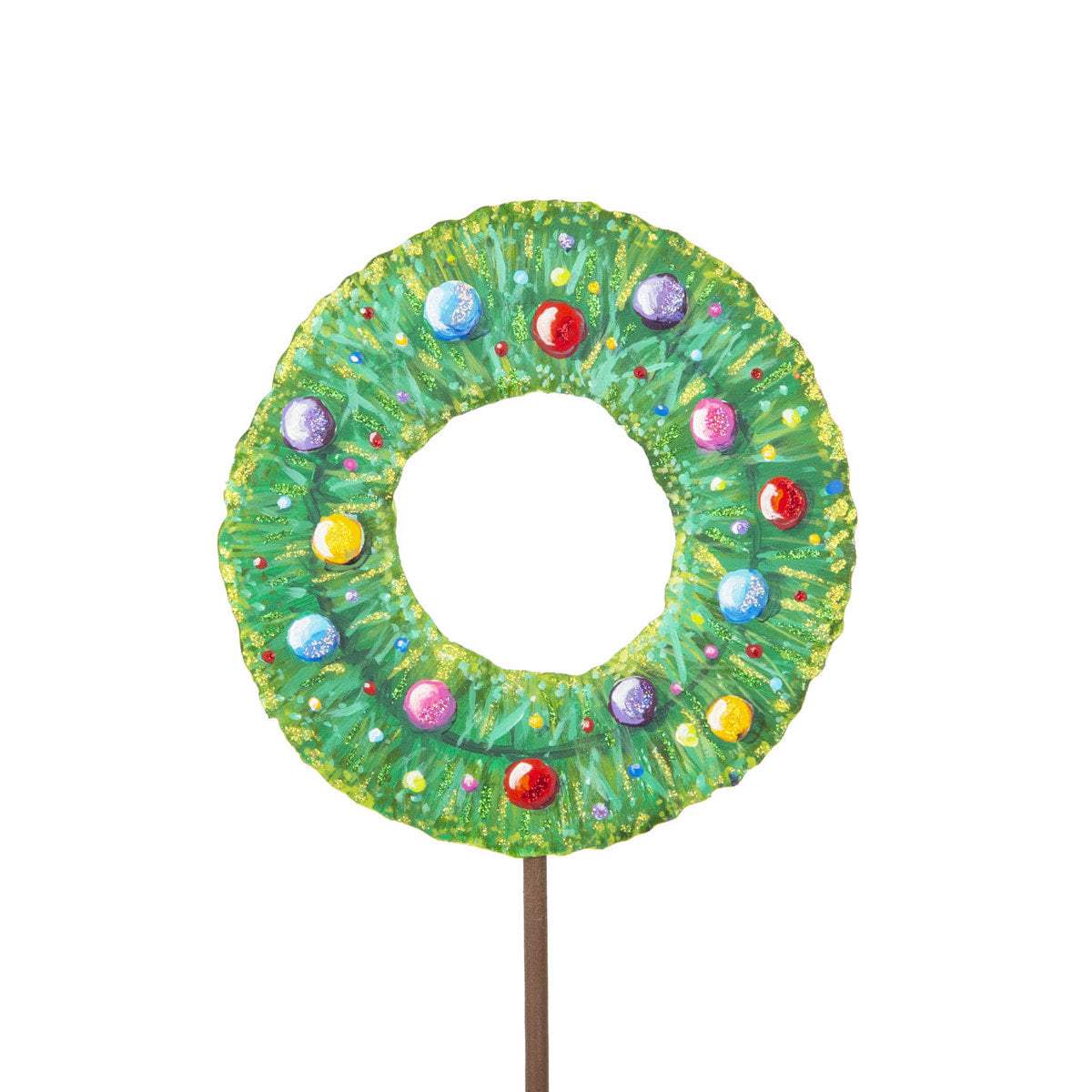 Merry & Bright Bottle Brush Wreath