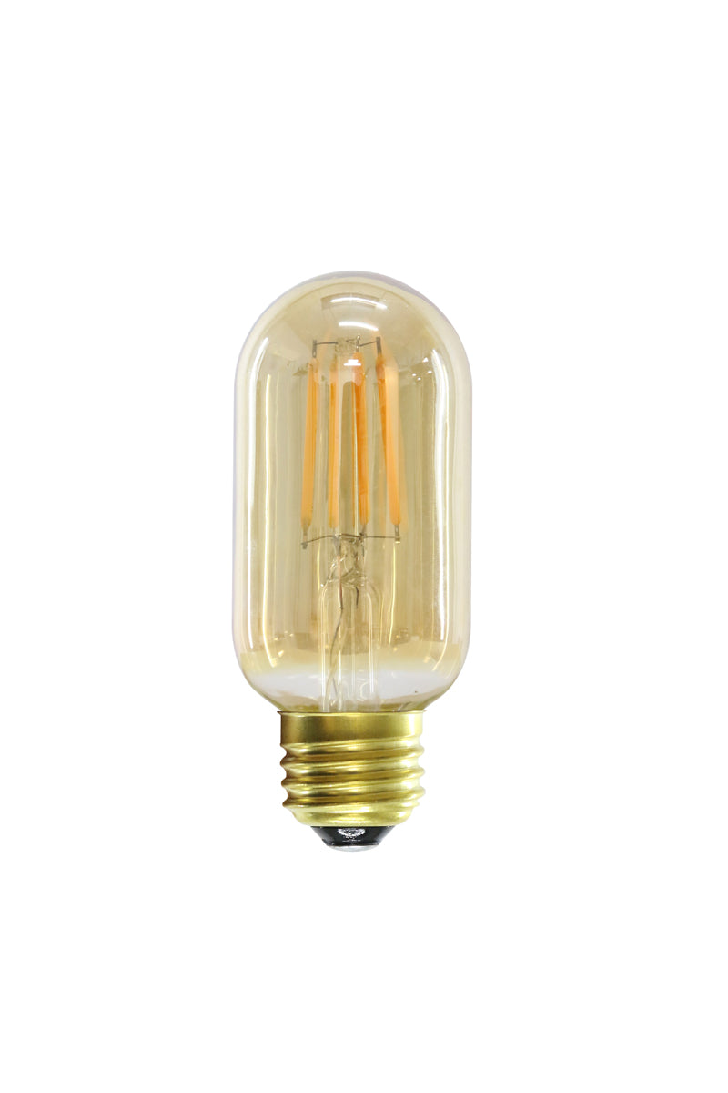 LED Bulb Amber E26, 4W, Dimmable, 1.5"x4"