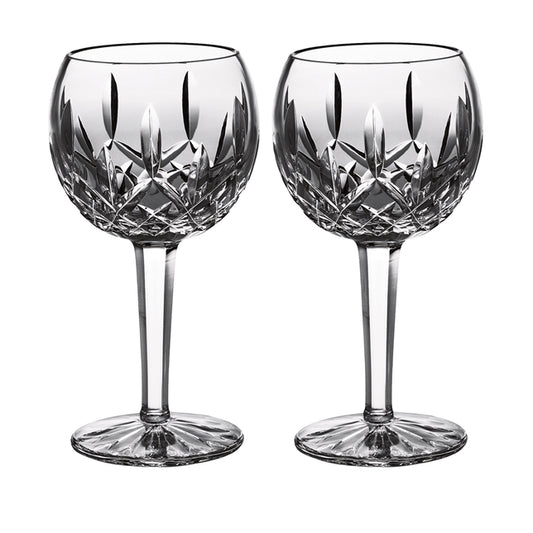 Classic Lismore Balloon Wine, Pair
