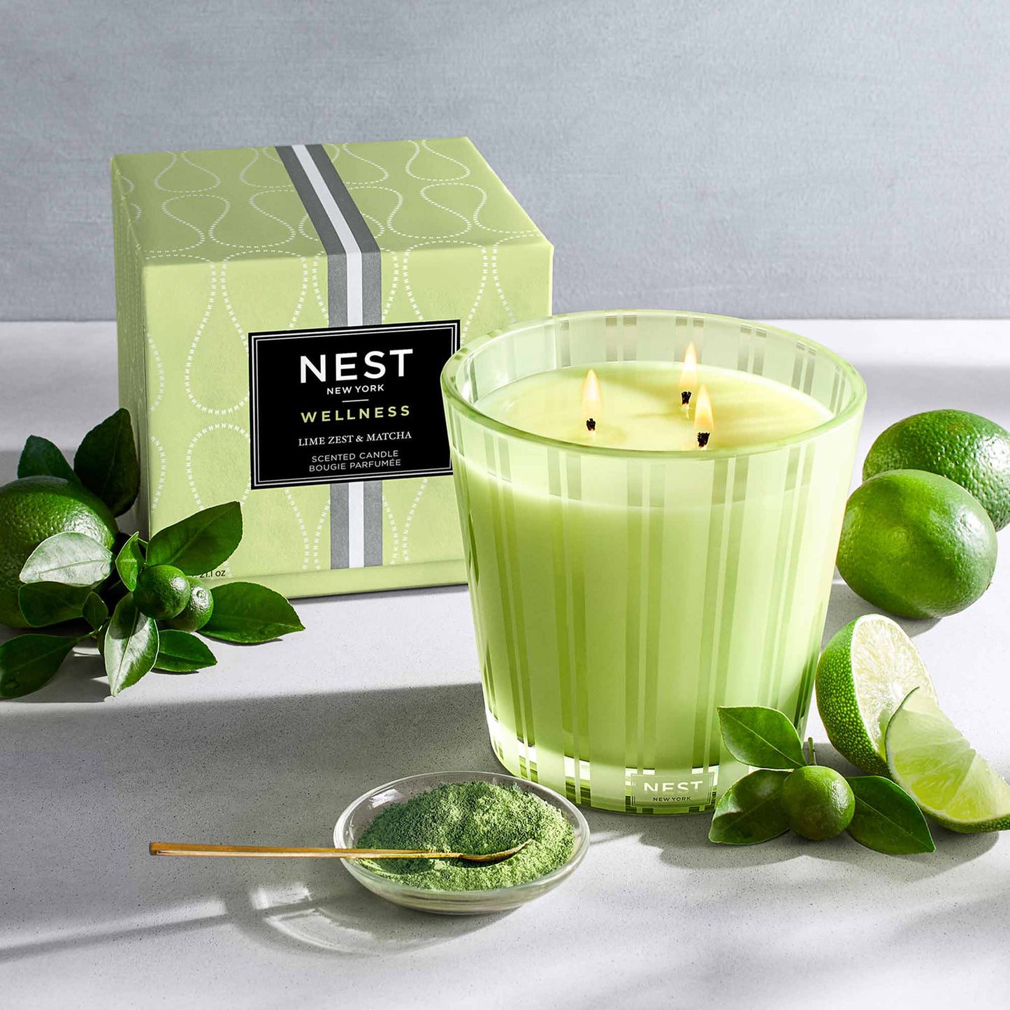Lime Zest & Matcha 3-Wick Candle