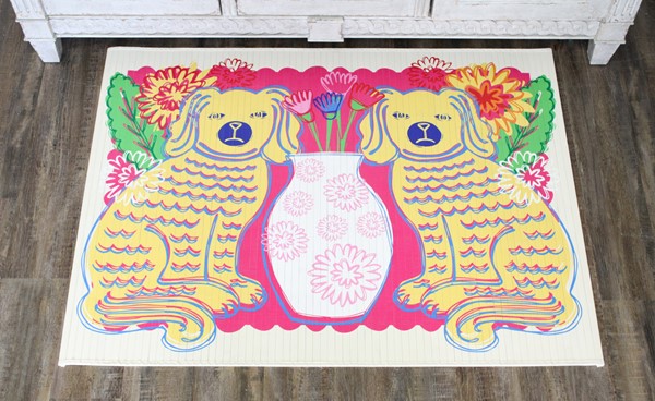 Staffy Dog Bamboo Mat