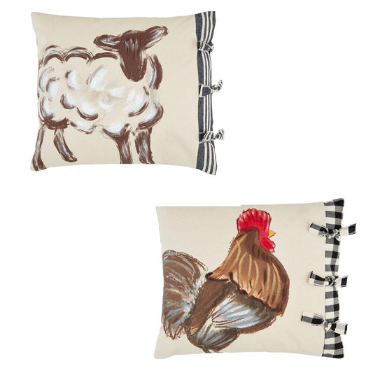 Chicken Painted Pillow
