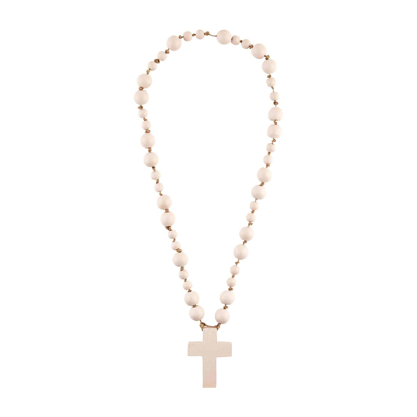 Pink Decorative Cross Bead
