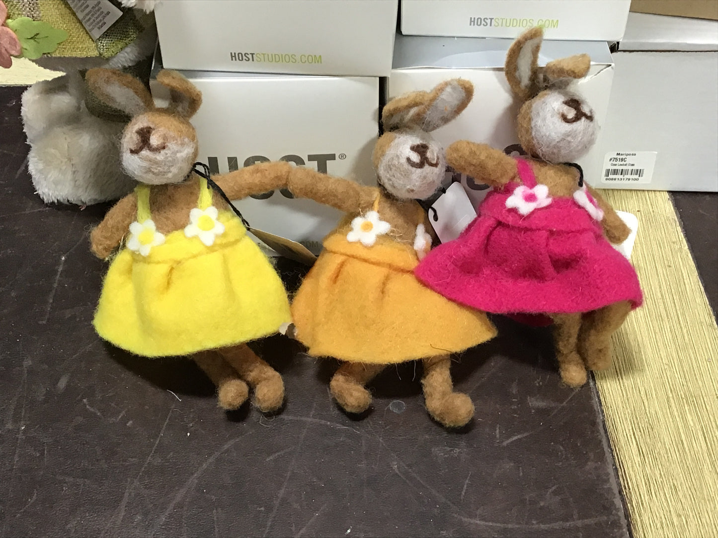 Felt Rabbit Orange Dress