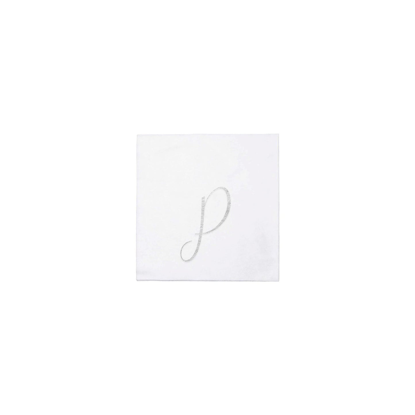 P Papersoft Napkins Monogram Cocktail Napkins (Pack of 20)