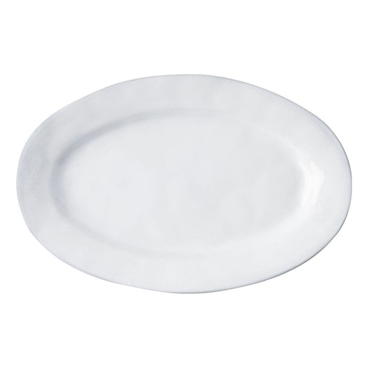 Quotidien Oval Platter 21 in. - White Truffle - Abrams