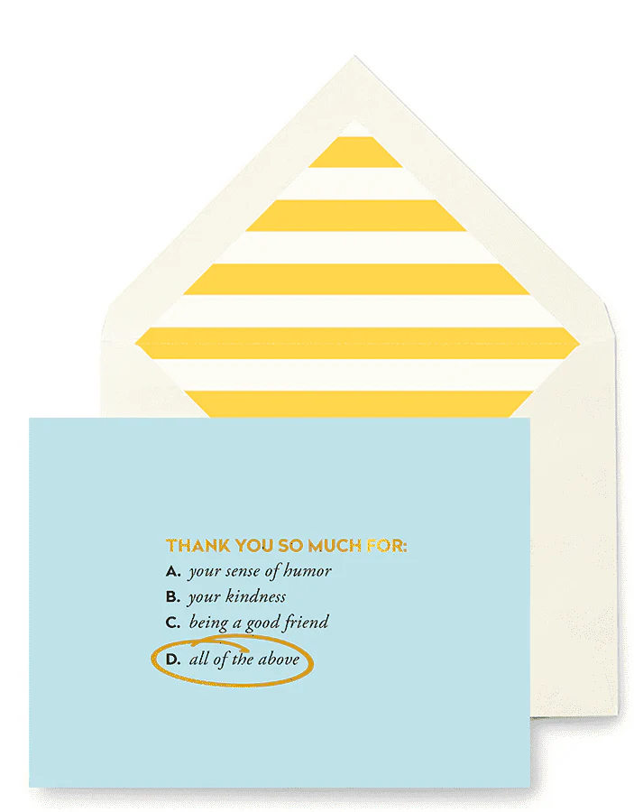 Thank You So Much For Greeting Card