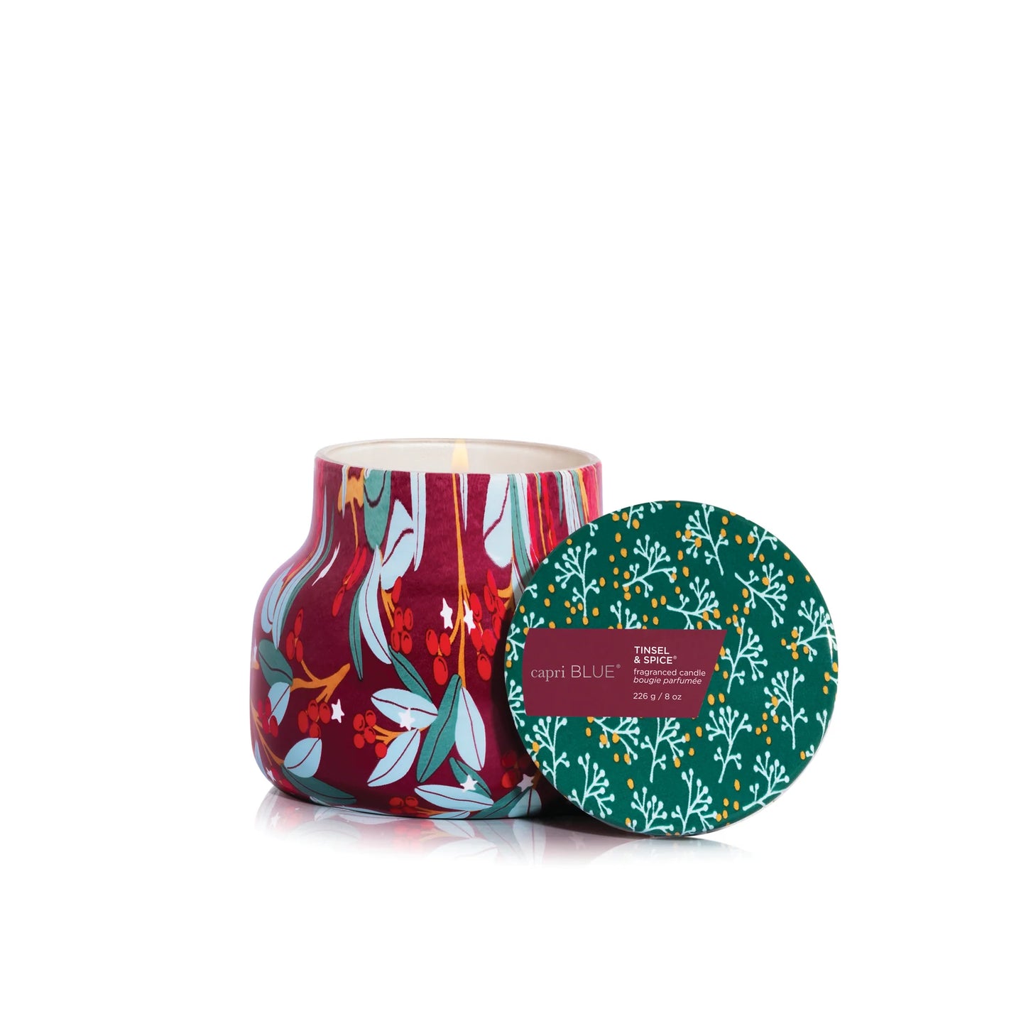 Tinsel & Spice Holiday Pattern Play Petite Candle