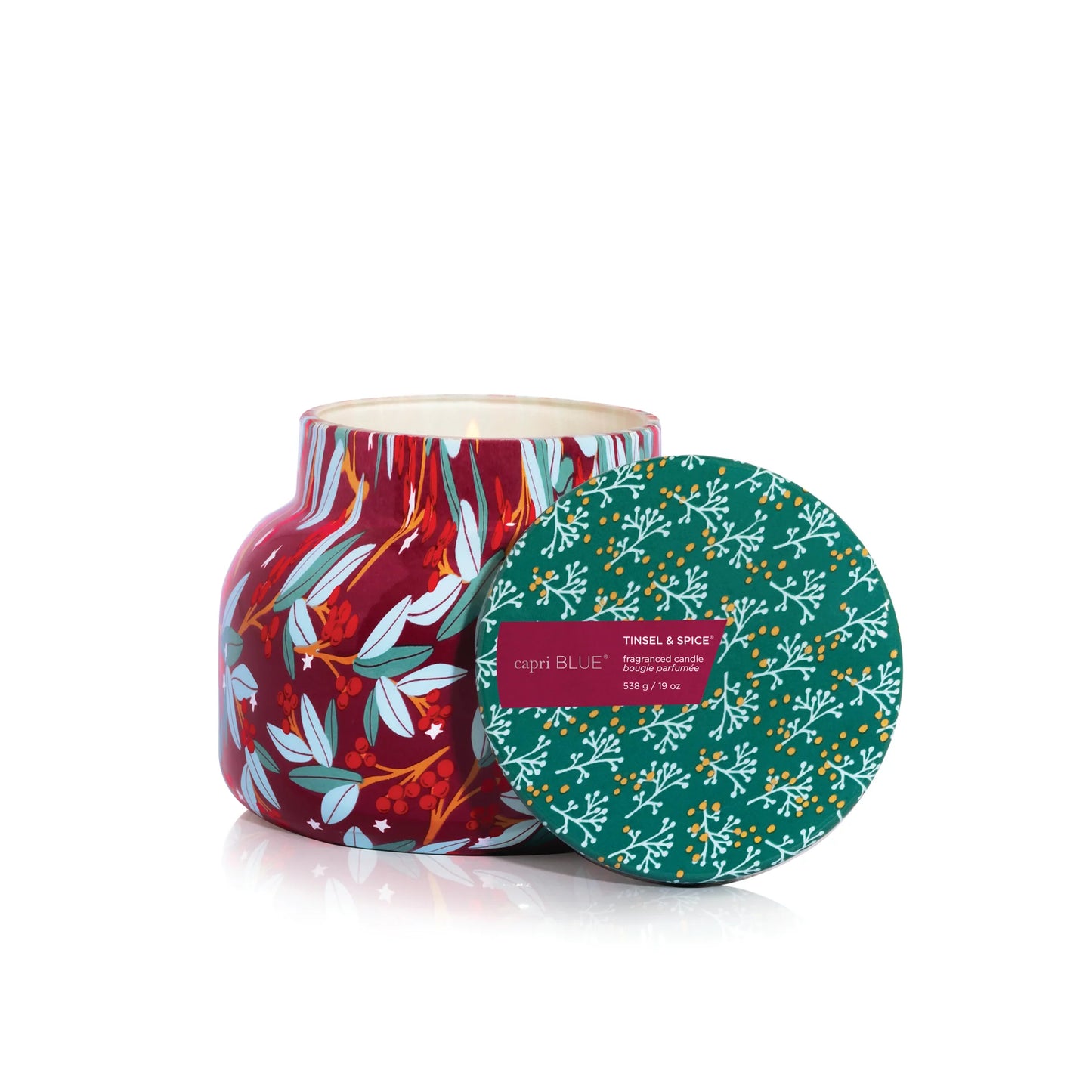 Tinsel & Spice Holiday Pattern Play Signature Candle