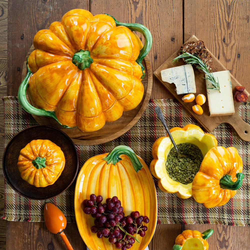 Vietri Pumpkins Small Oval Platter