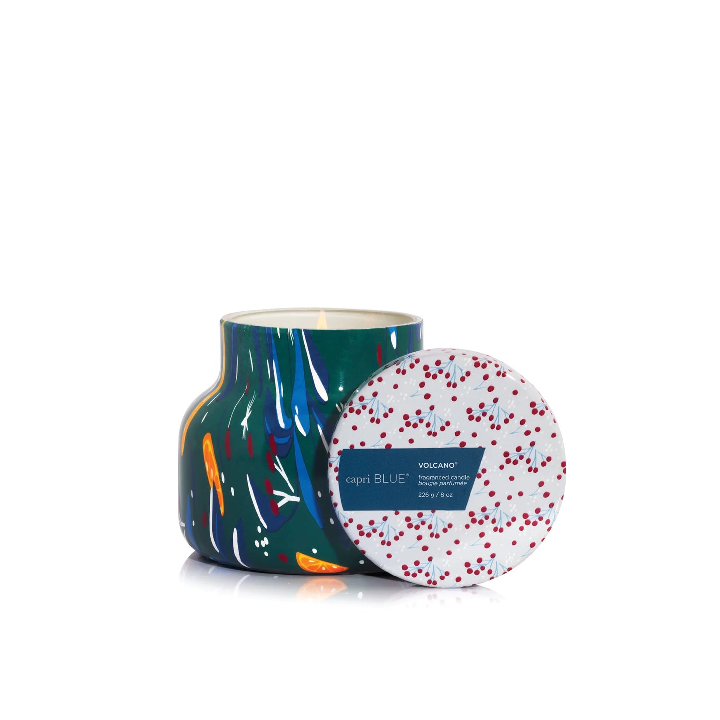 Volcano Holiday Pattern Play Petite Jar, 8 oz
