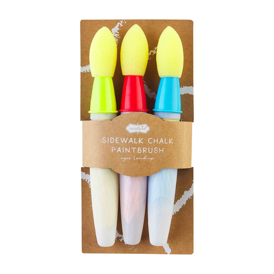 Red Sidewalk Chalk Paint Brush