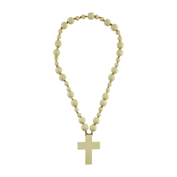 Green Decorative Cross Bead