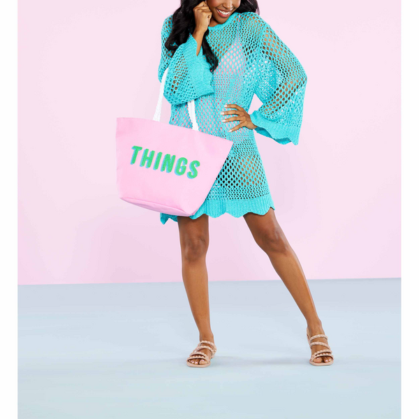 Pink Things Beach Tote