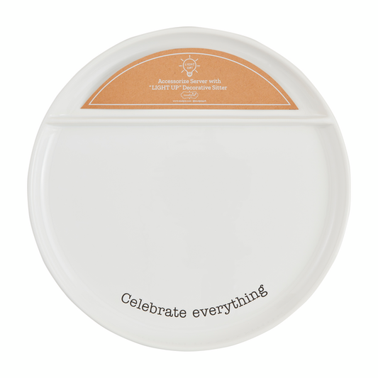 Large Light-Up Sitter Round Platter
