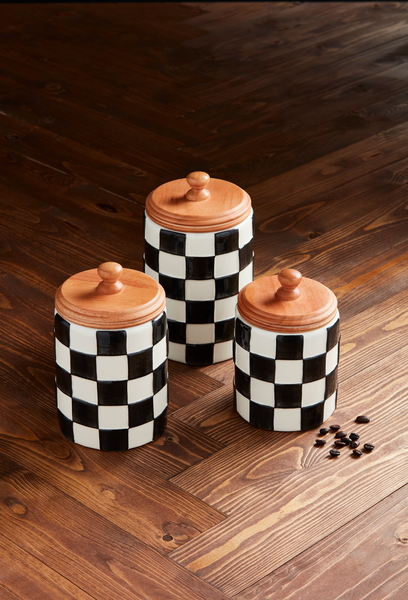 Checkered Canister Set