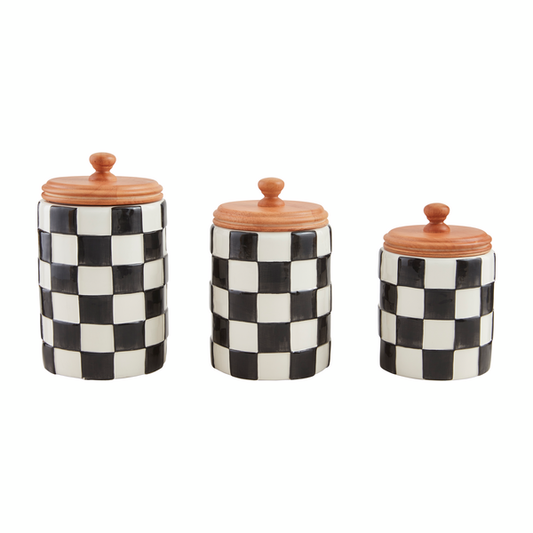 Checkered Canister Set