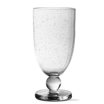 Bubble Glass Tall Goblet - Clear