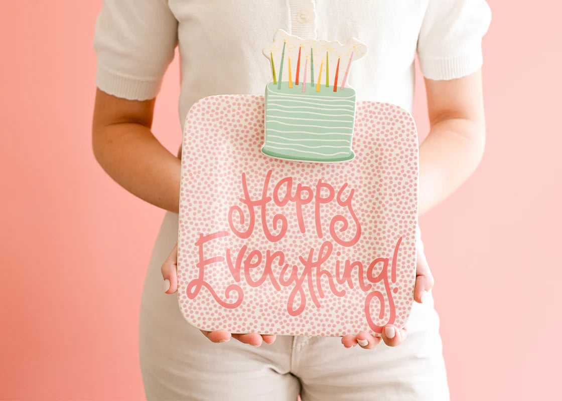 Small Dot Happy Everything 9.25 Mini Platter - Thumbnail 3