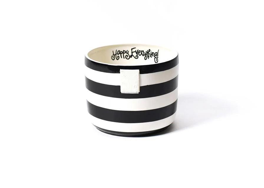 Black Stripe Mini Happy Everything! Bowl