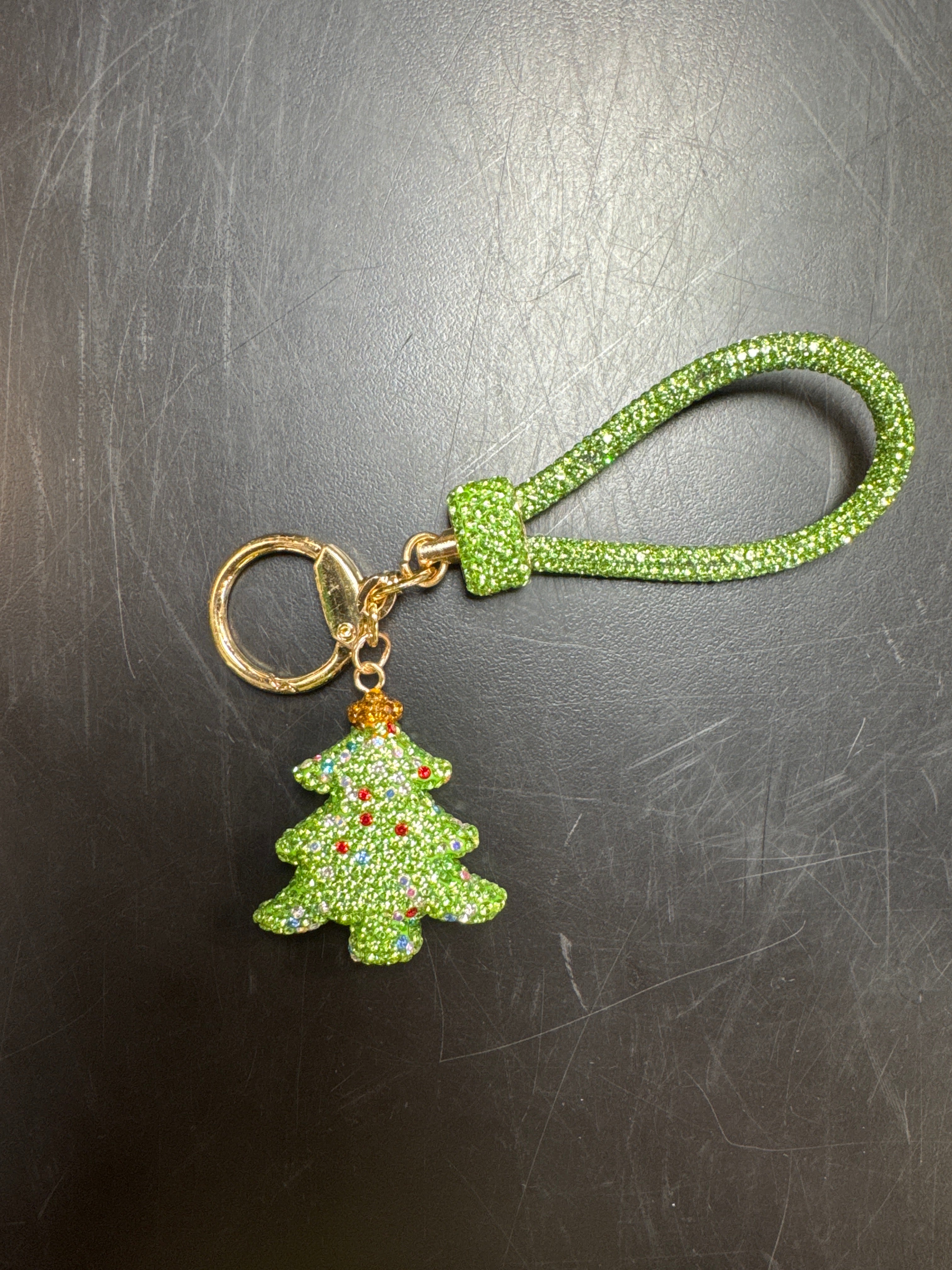 Green Christmas Tree Key Chain