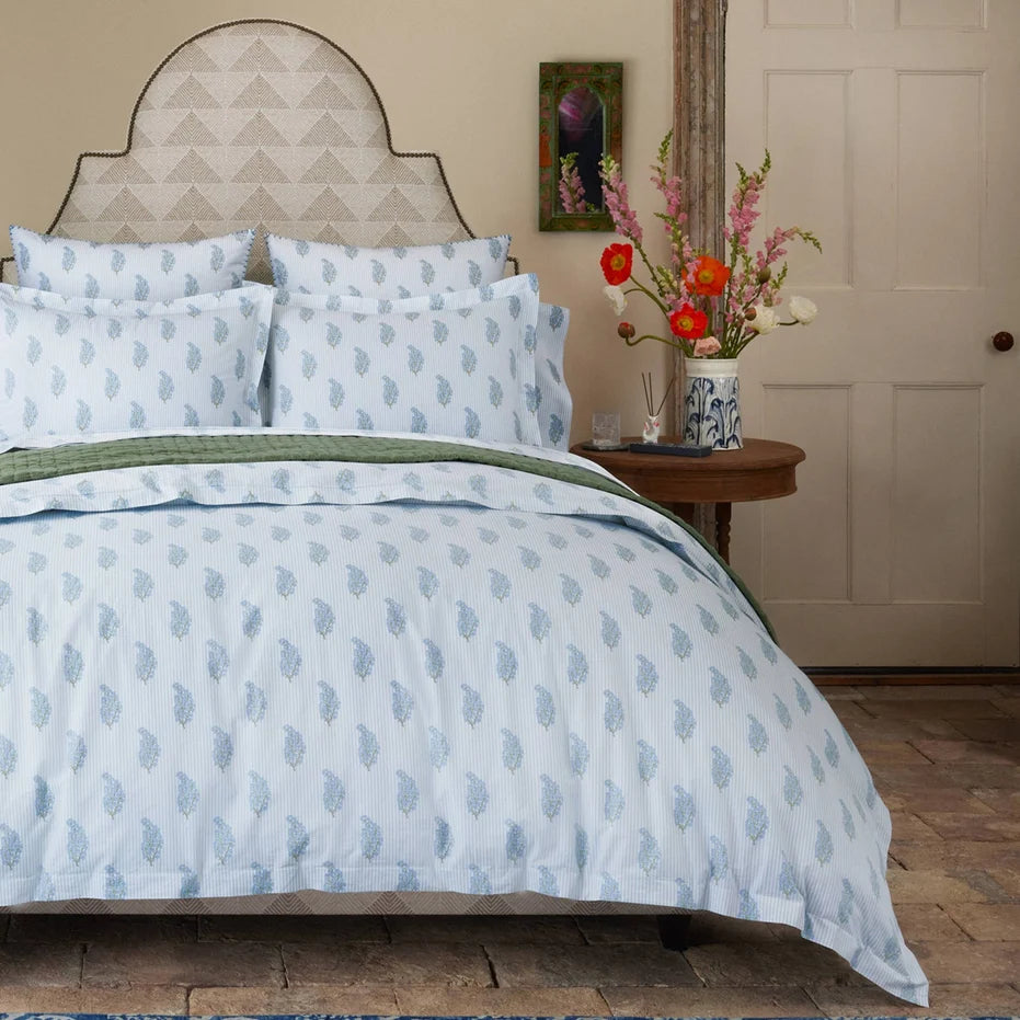 Nirvi Light Indigo Organic Duvet Queen