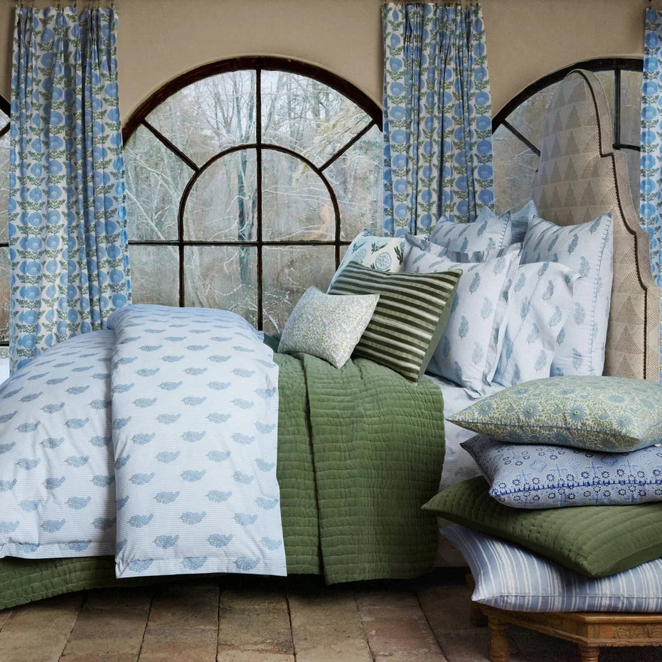 Nirvi Light Indigo Organic Duvet Queen