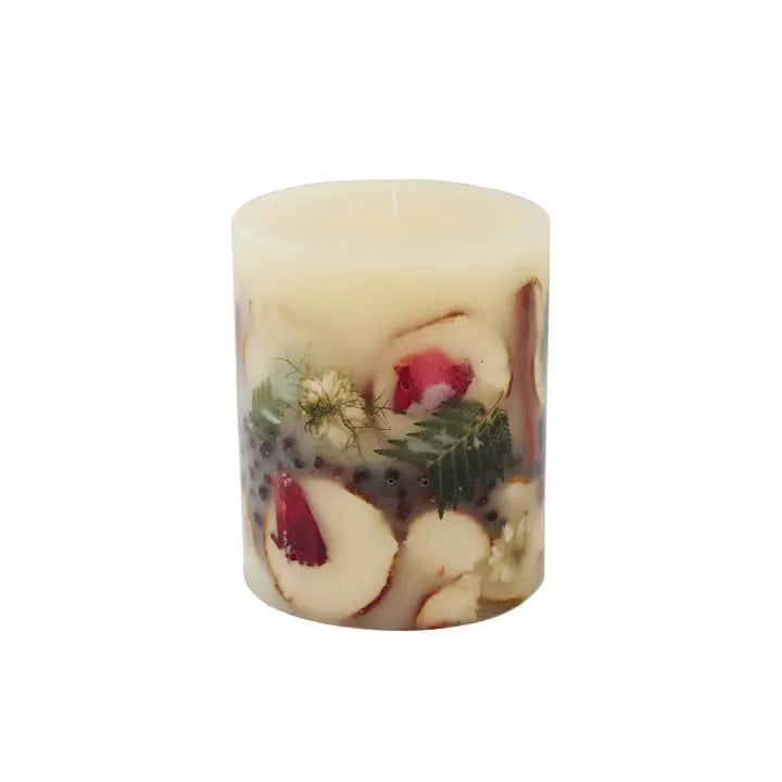 Spicy Apple Small Round Botanical Candle