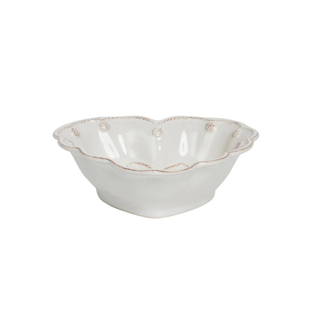 Berry & Thread  6.5" Heart Bowl - Whitewash