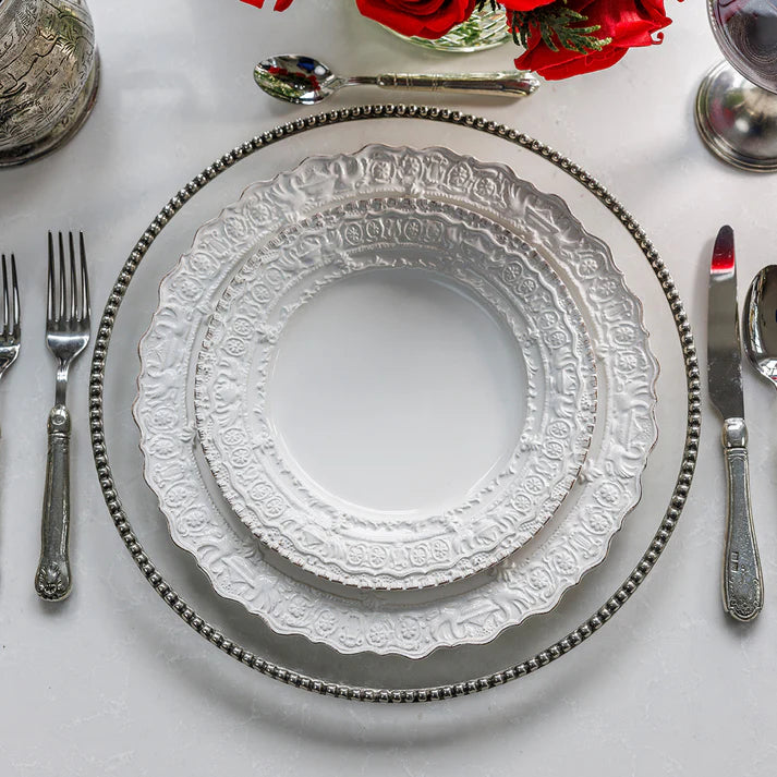 White Renaissance Salad/Dessert Plate