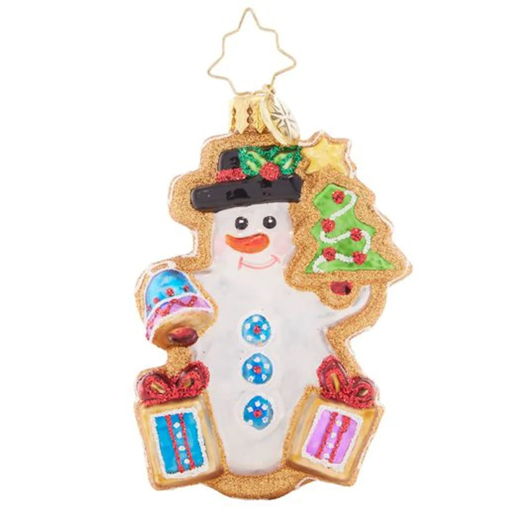 Gingerbread Snowman Little Gem Ornament