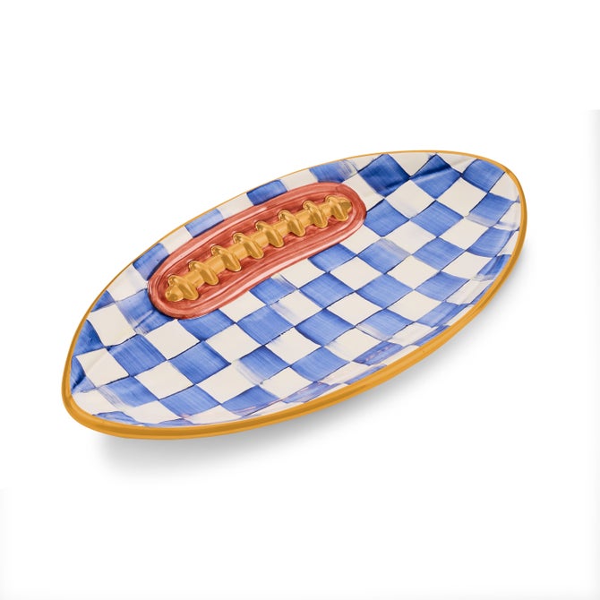 Royal Check Football Platter